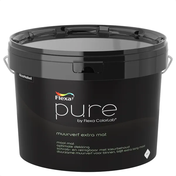 Flexa Flexa Pure Muurverf Extra Mat - Wit - 7,5 l