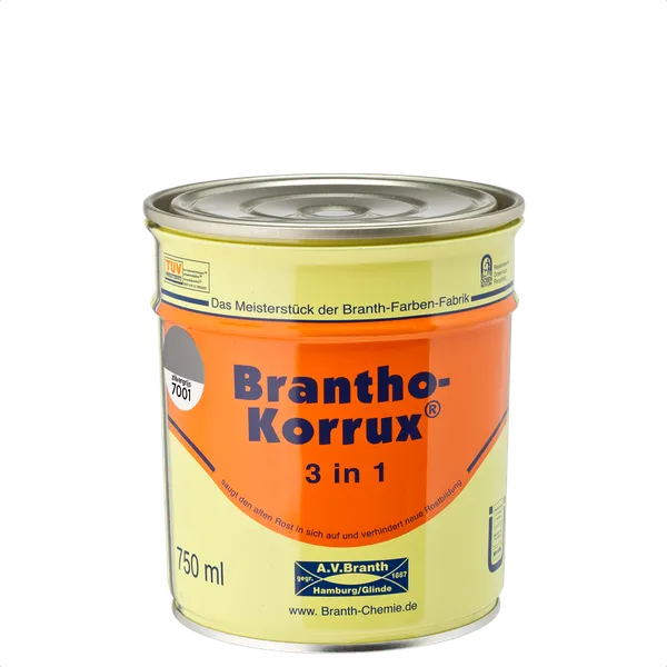 Brantho Korrux Brantho Korrux 3 in 1 - RAL 7001 Zilvergrijs - 750 ml