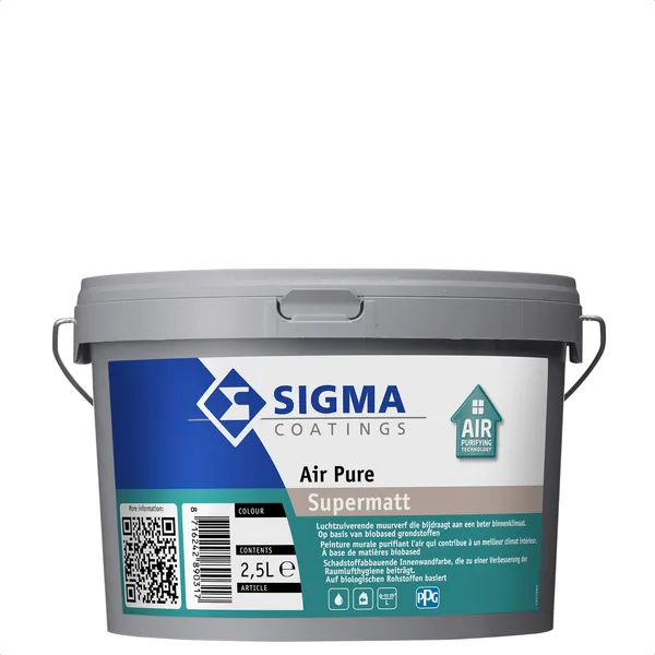 Sigma Sigma Air Pure Supermatt - Mengkleur - 2,5 l