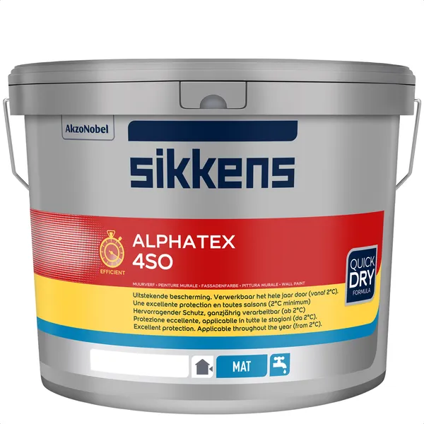 Sikkens Sikkens Alphatex 4SO - Mengkleur - 10 l