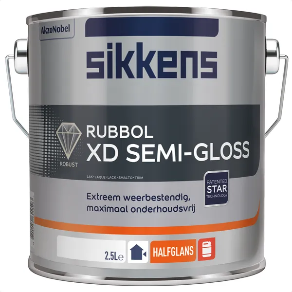Sikkens Sikkens Rubbol XD Semi Gloss - Mengkleur - 2,5 l