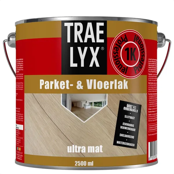 Trae Lyx Trae Lyx Parket-&Vloerlak Ultra mat - 2,5 l