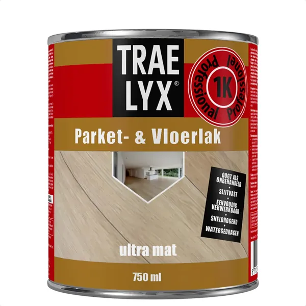 Trae Lyx Trae Lyx Parket-&Vloerlak Ultra mat - 750 ml