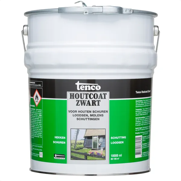 Tenco Tenco Houtcoat Zwart - Teervrij - Zwart - 10 l