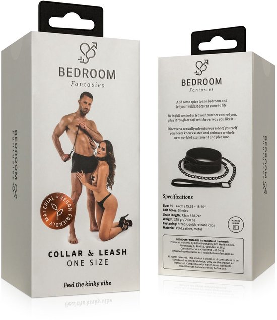 Kunstleren Halsband & Ketting - Silver