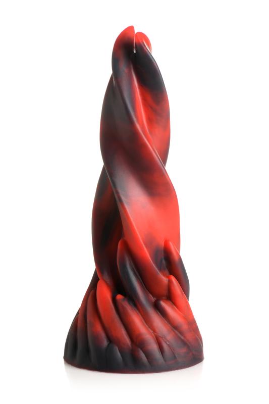 Hell Kiss Twisted Tongues Siliconen Dildo - Zwart