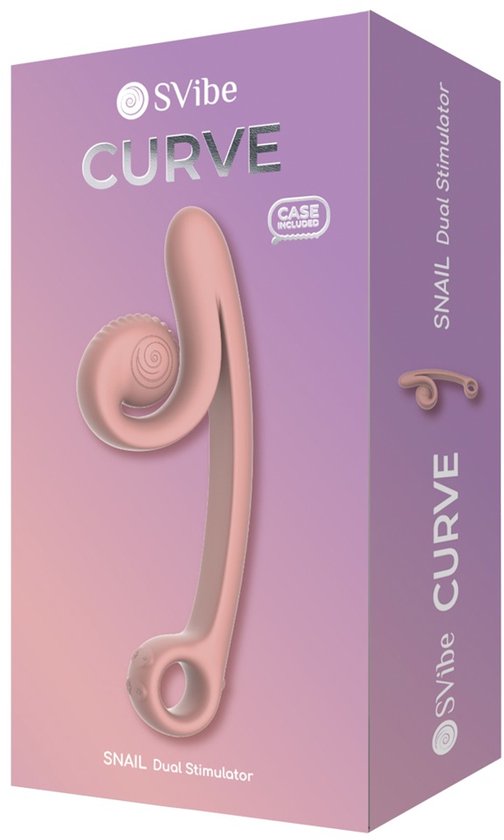 Snail Vibe Curve Duo Vibrator - Peachy Pink - Roze