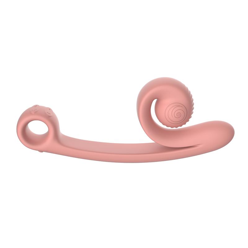 Snail Vibe Snail Vibe Curve Duo Vibrator - Peachy Pink - Roze