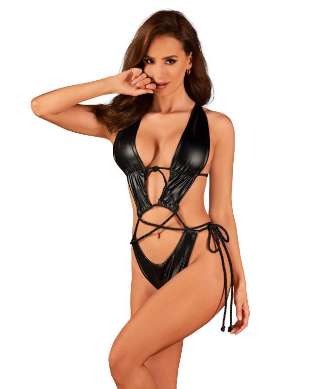 Obsessive Cordellis - Body met open kruis - Zwart