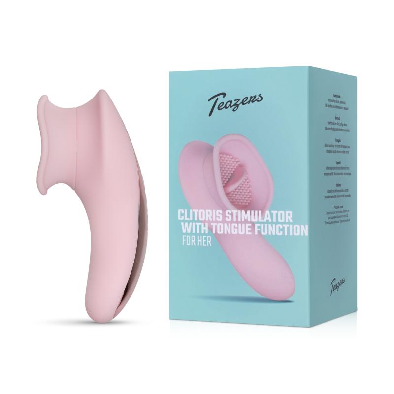 Teazers Clitoris Vibrator Met Tong - Roze