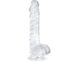 EasyToys Jelly Dildo met Ballen - 15 cm
