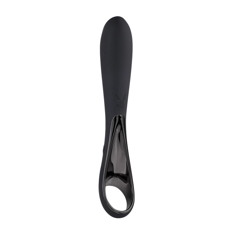 Playboy Evolved - Ollo Vibrator - Zwart/Zilver - Silver