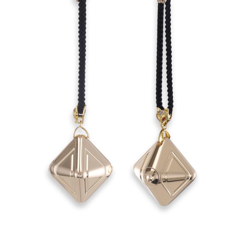 LOCKINK - Mini Vibrerende Kubus Ketting 2.0 - Goud