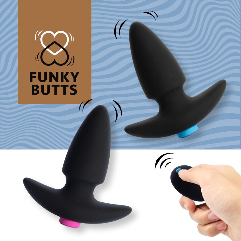 Feelz Toys FeelzToys - FunkyButts Buttplugset met Afstandsbediening voor Koppels
