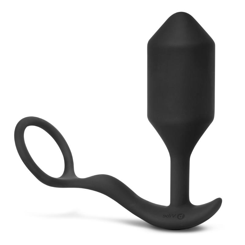 B-Vibe B-Vibe - Vibrating Snug & Tug XL - Zwart