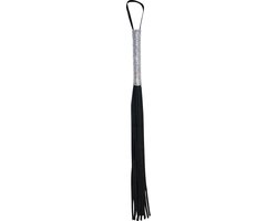 Sportsheets - Sex & Mischief Sparkle Flogger - Zwart