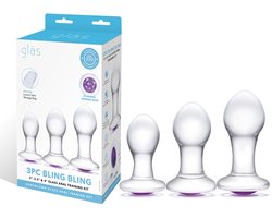 Glas - Bling Bling s 3 pc Anal Training Kit