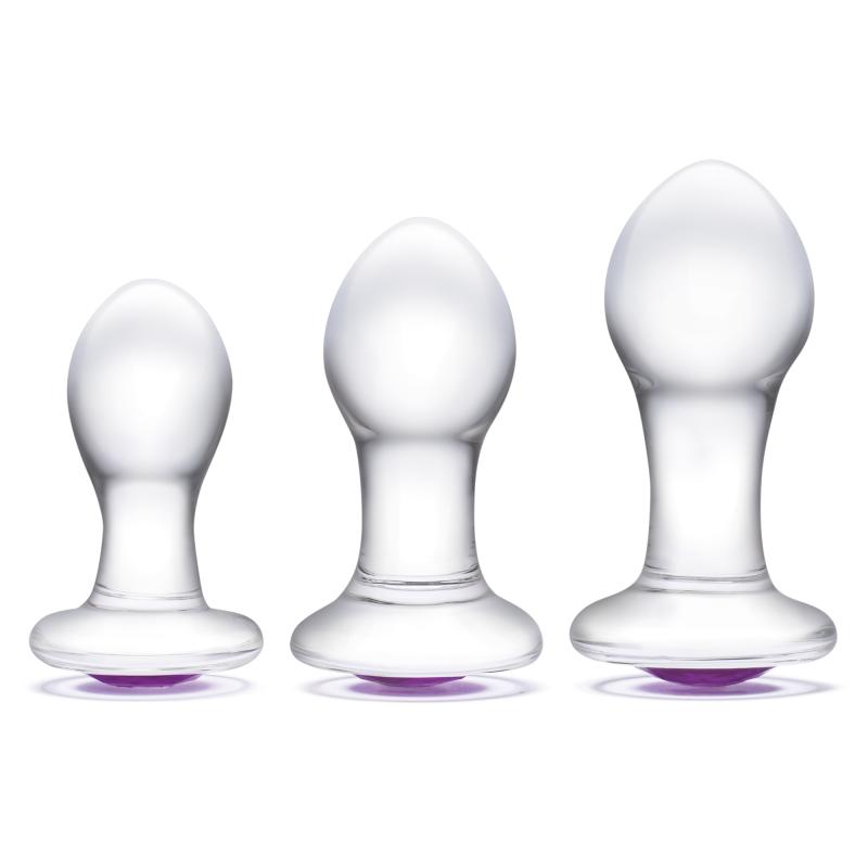 Glas Glas - Bling Bling Glass 3 pc Anal Training Kit