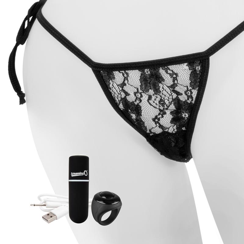 The Screaming O The Screaming O - Charged Remote Control Panty Vibe Black - Zwart