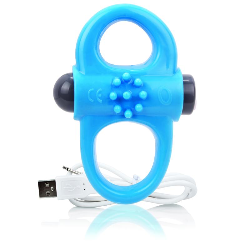 The Screaming O The Screaming O - Charged Yoga Vibe Ring Blue - Blauw