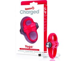 The Screaming O - Charged Yoga Vibe Ring Red - Rood