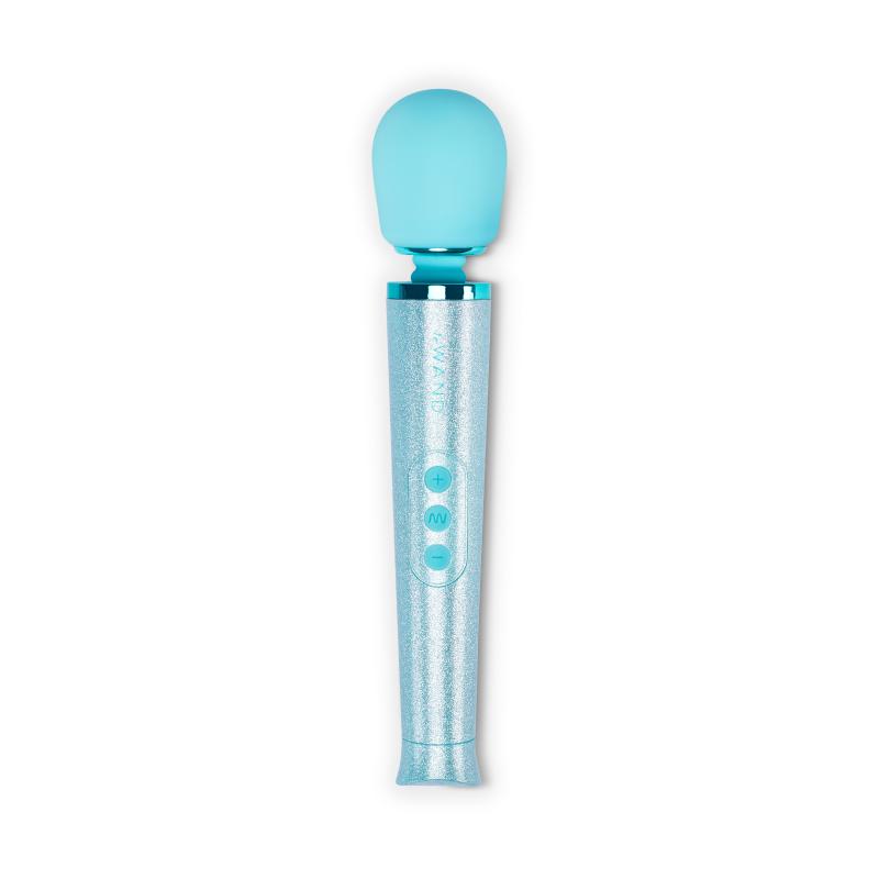 Le Wand Le Wand – Petite All That Glimmers Wand Vibrator – - Blauw