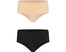 Bye Bra - Invisible High Brief Nude + Black S