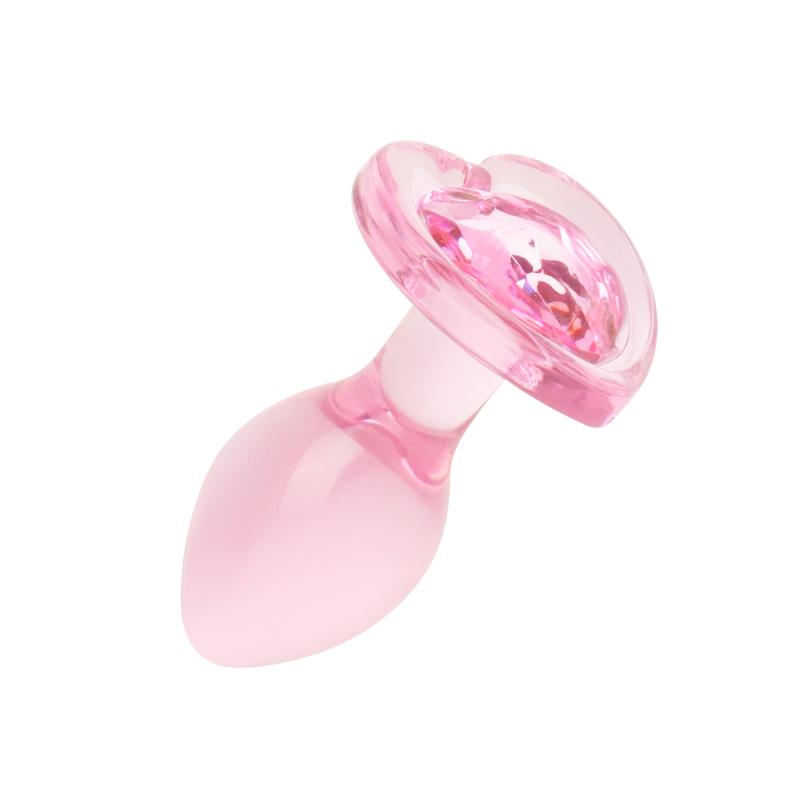 EasyToys Anal Collection - Anal Plug Glass Small - 7 cm - Roze