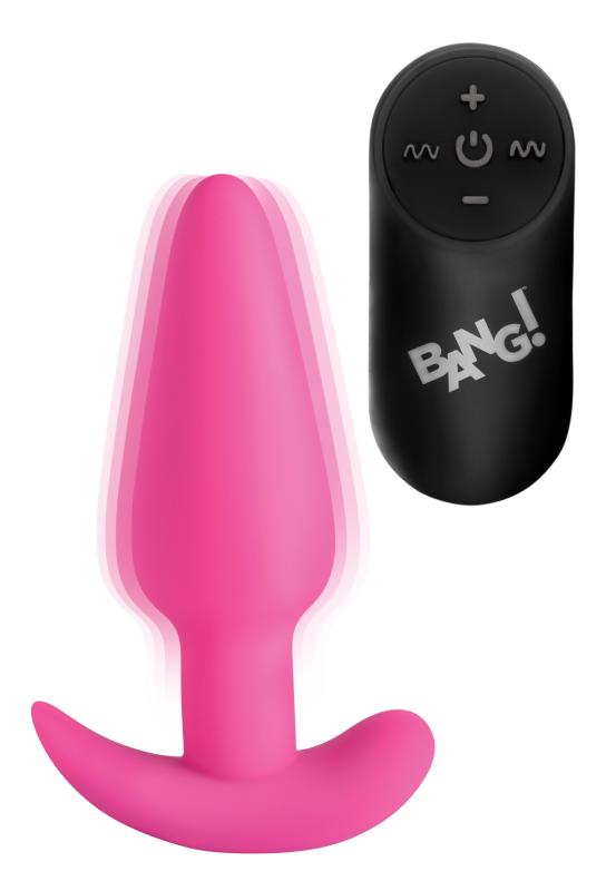 BANG! - Vibrerende Anaalplug met Afstandsbediening - Roze