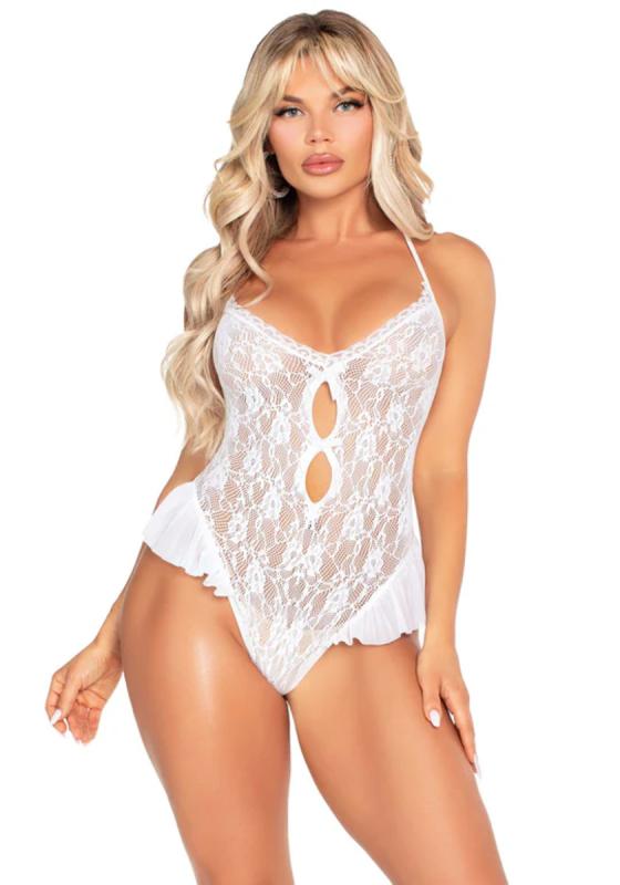 Leg Avenue Leg Avenue – Lace Teddy – Wit