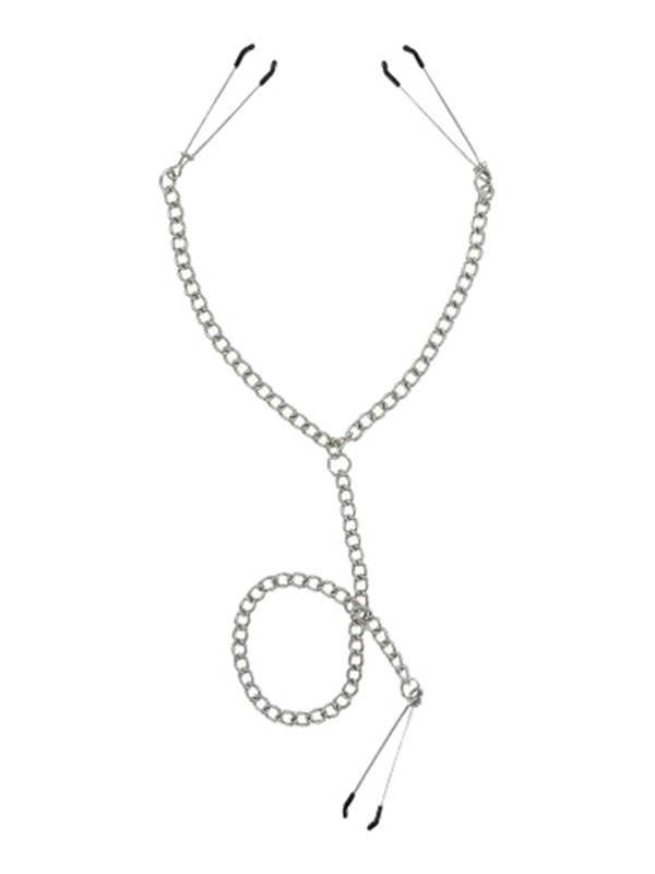 Tepel en clitoris klemset - Silver