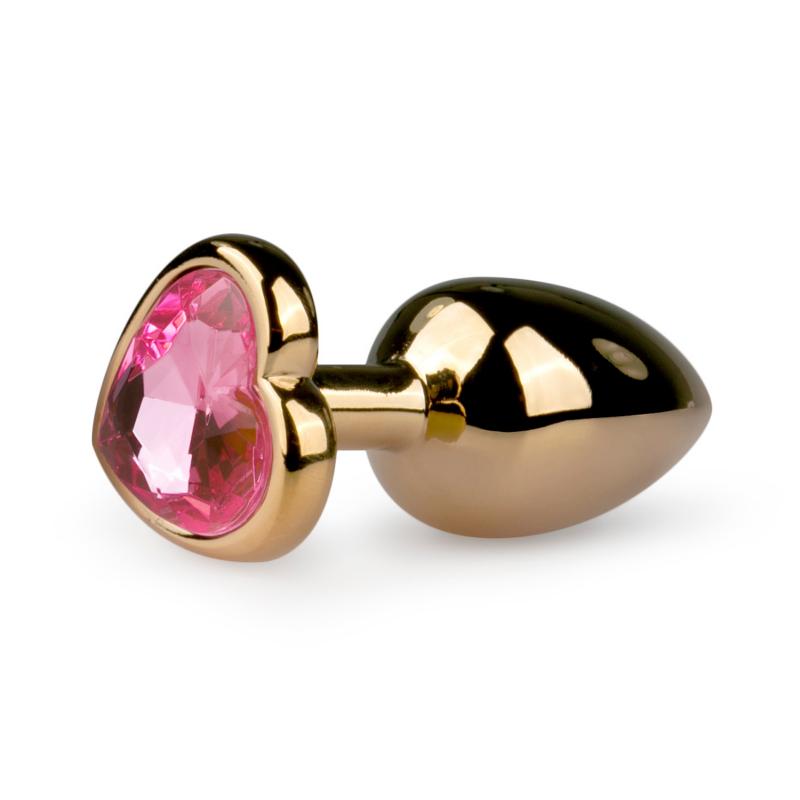 Anal Collection Kleine buttplug met hart/Roze - Goud