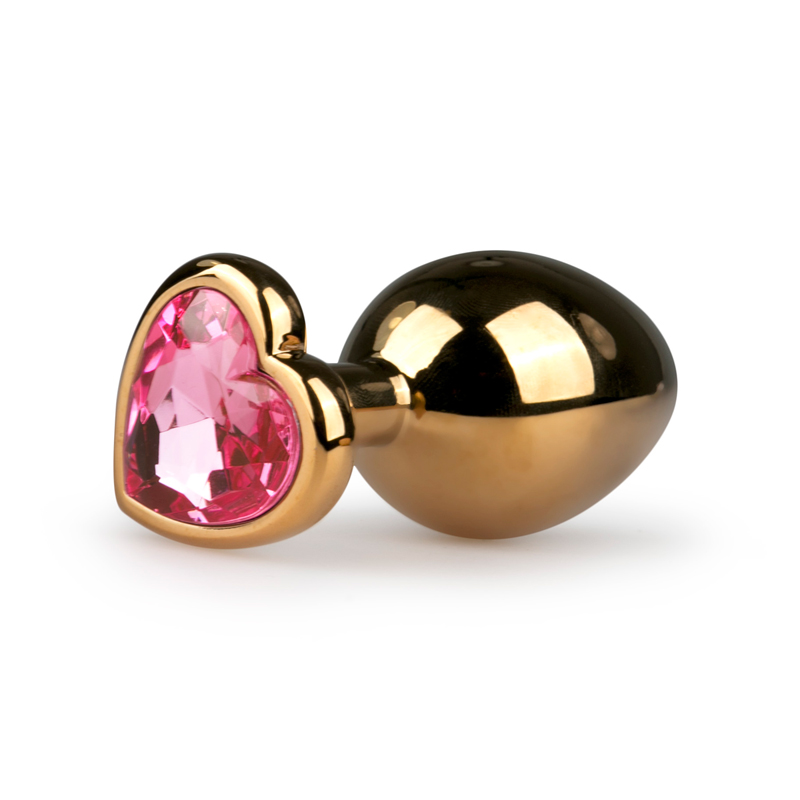 Anal Collection Buttplug met hartje/Roze - Goud