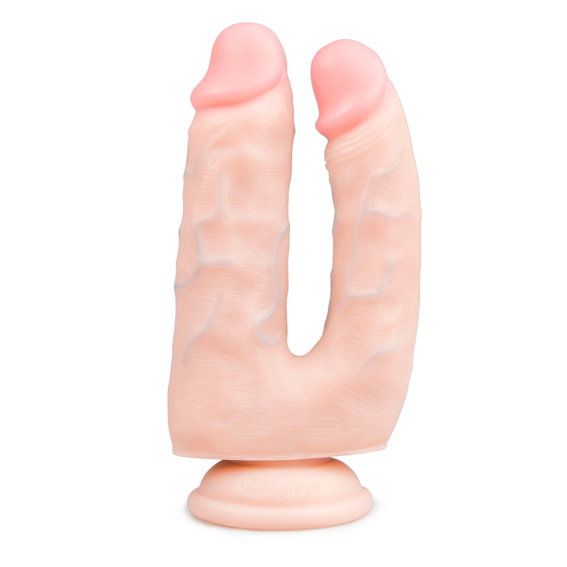 EasyToys 15 Cm dubbele dildo - Beige