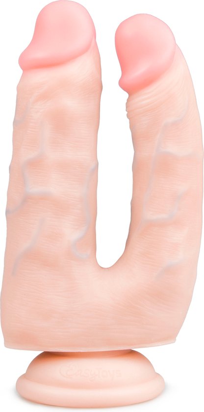 EasyToys 15 Cm dubbele dildo - Beige