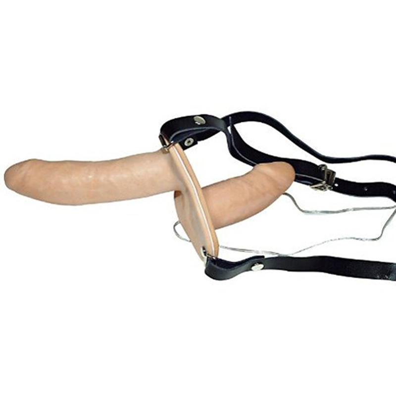 You2Toys Dubbel Vibrerende Strap-on - Beige