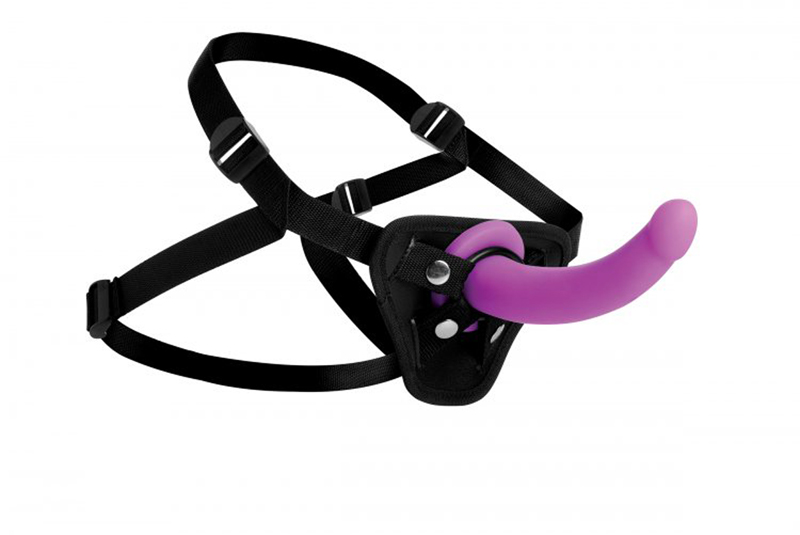 Strap U Navigator G-Spot Voorbinddildo Met Harnas - Roze