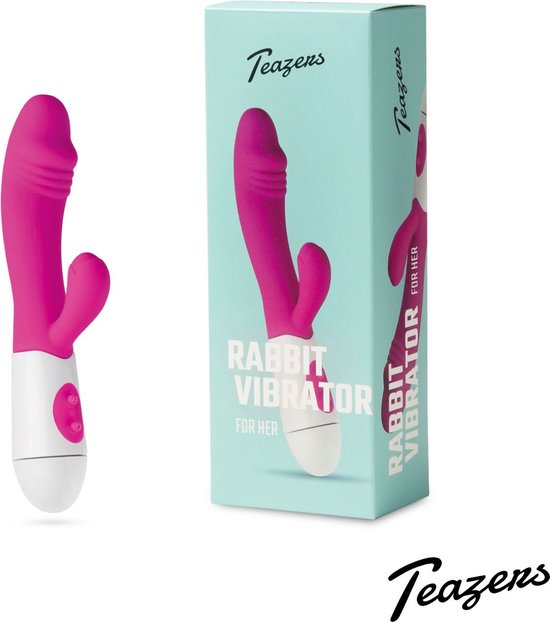 Teazers Realistische Rabbit Vibrator - Roze