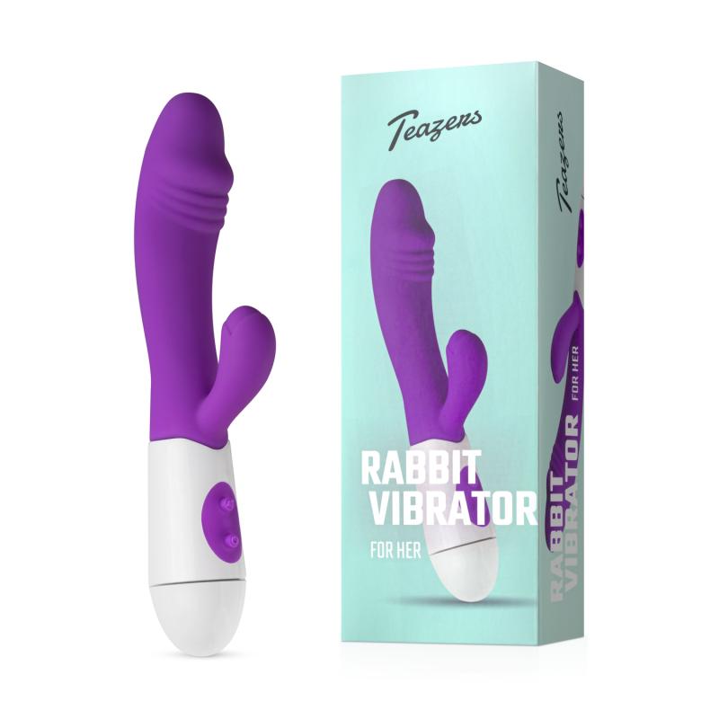 Teazers EasyToys Tarzanbocht Vibrator - Paars