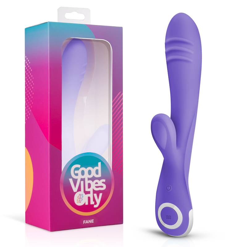 Good Vibes Only Fane Rabbit Vibrator - Paars