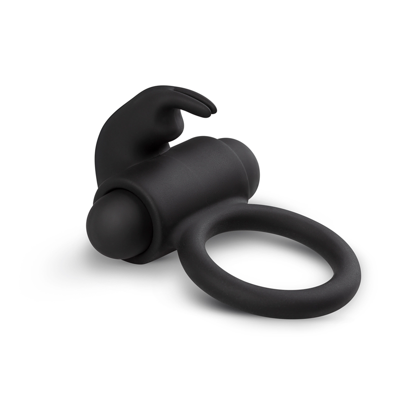 EasyToys Bunny Vibe Cockring - Zwart