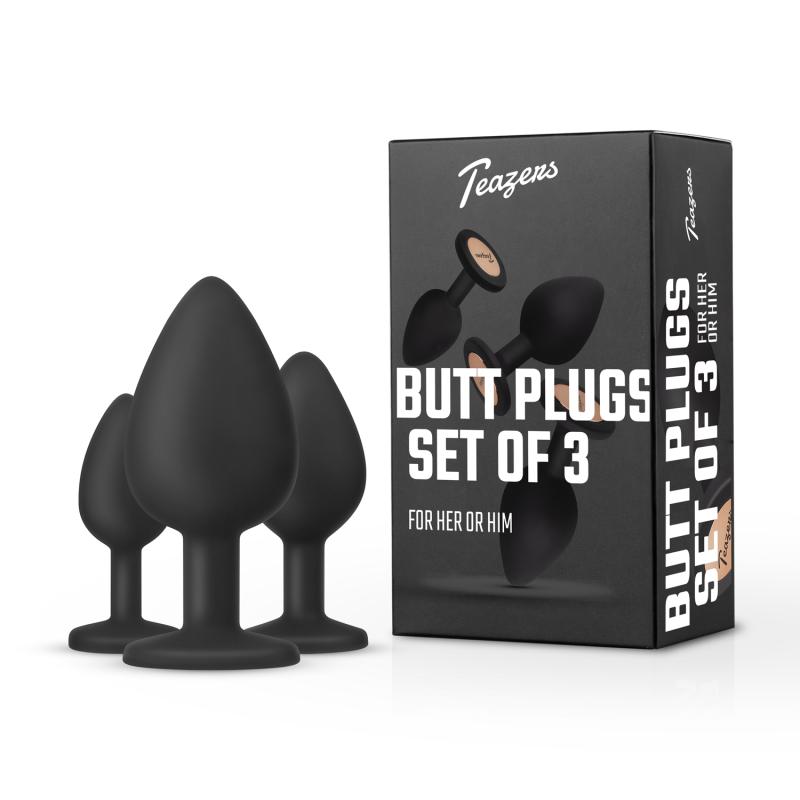 Teazers Buttplug Set - Zwart