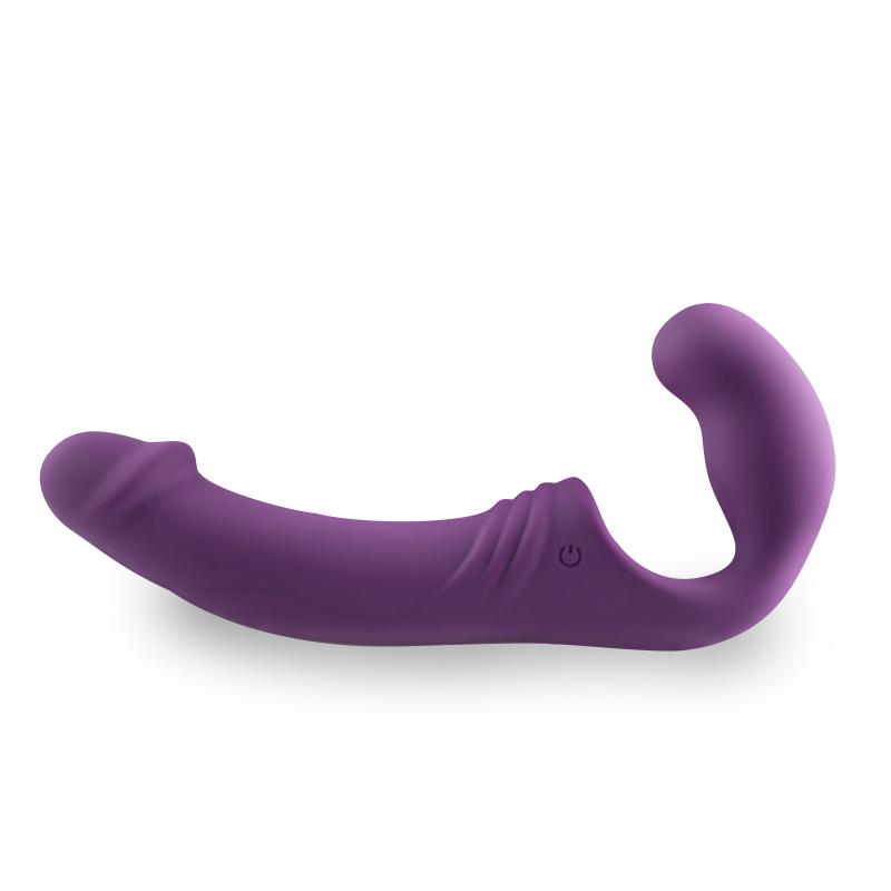 EasyToys Strapless Strap-On Vibrator - Paars