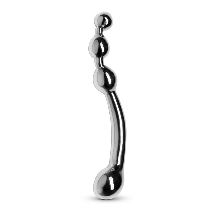 Sinner Gear Sinner - Multi-Stim Pleasure Wand Metalen Anaal Dildo - Silver