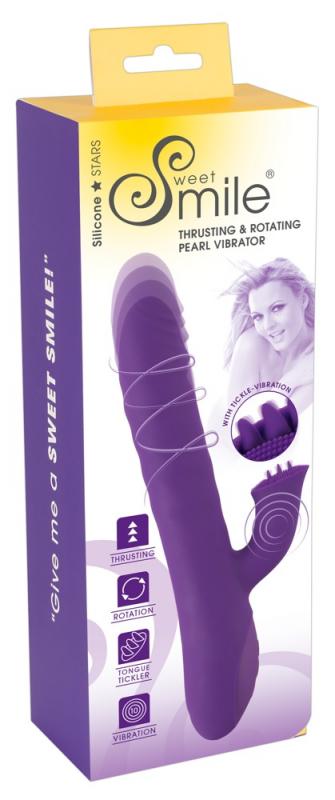 Sweet Smile Roterende en Stotende Rabbit Vibrator - Paars