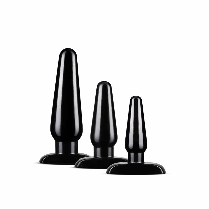 Anal Adventures Anal Adventures - Basic Anaal Plug Set - Zwart