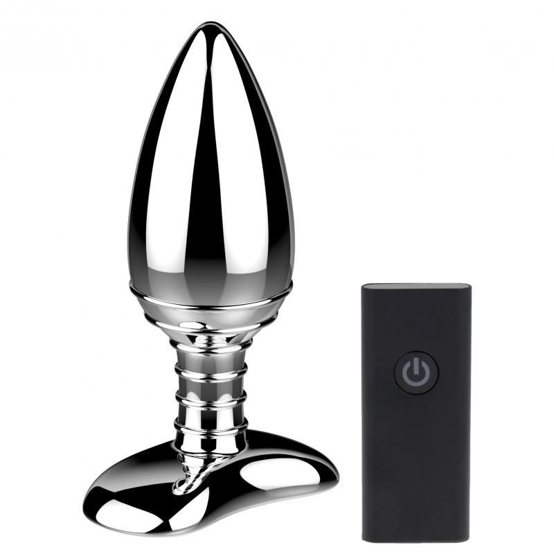 Nexus Nexus Cestos Vibrerende Aluminium Buttplug Met Afstandsbediening - Silver