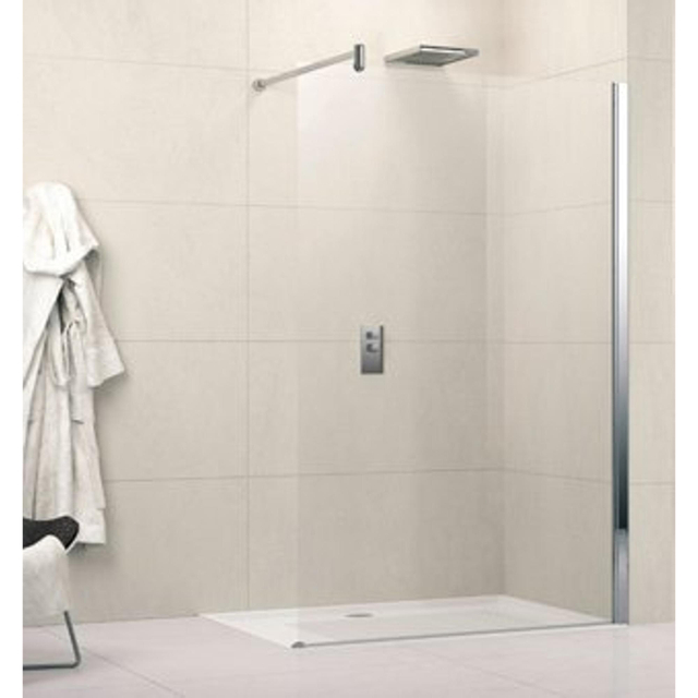 Novellini Novellini Lunes inloopdouche 90x195cm Helder glas/Mat chroom