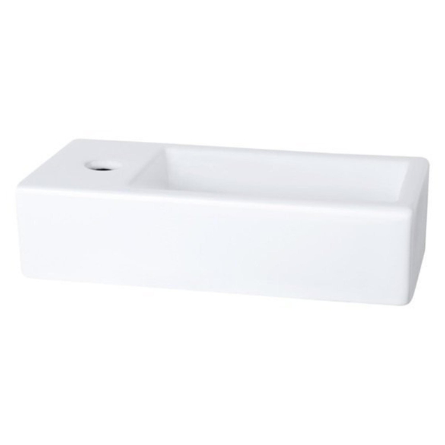 Differnz Differnz Ravo Fontein - 38.5x18.5x9.5cm - 1 kraangat links - keramiek wit 38.005.42