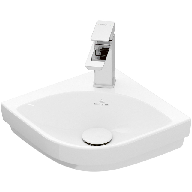 Villeroy & Boch Villeroy & Boch Subway 3.0 hoekfontein 32cm - 1 kraangat zonder overloop wit 43714601